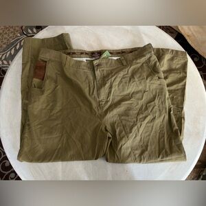 NWT Mens Three Forks Ranch Field Pants, 46x30, Gander Mountain, Olive Colored